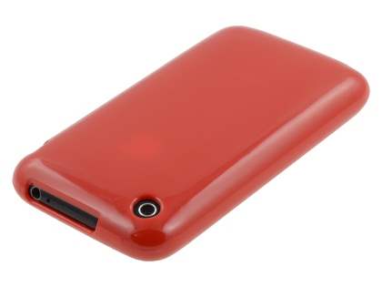 Frosted Colour TPU Gel Case for iPhone 3GS/3G - Red