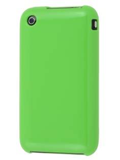 Frosted Colour TPU Gel Case for iPhone 3GS/3G - Lime Green Soft Cover