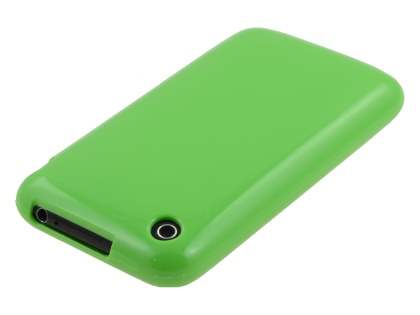 Frosted Colour TPU Gel Case for iPhone 3GS/3G - Lime Green