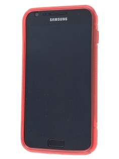 Samsung I9210T Galaxy S II 4G Wave Case - Frosted Red/Red