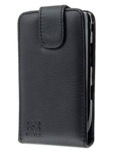 BlackBerry Torch 9810/9800 Synthetic Leather Flip Case - Black