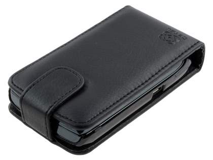 BlackBerry Torch 9810/9800 Synthetic Leather Flip Case - Black