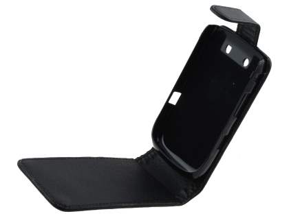 BlackBerry Torch 9810/9800 Synthetic Leather Flip Case - Black