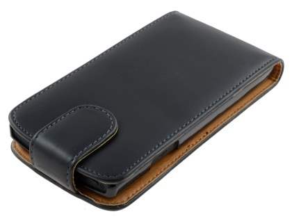 Synthetic Leather Flip Case for Sony Xperia S - Black
