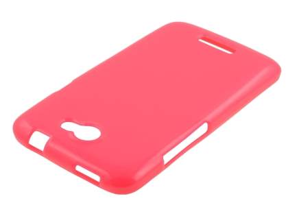 Glossy Gel Case for HTC One X / XL / X+ - Hot Pink