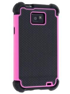 Samsung I9100 Galaxy S2 Impact Case - Pink/Classic Black Impact Case