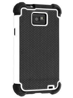 Samsung I9100 Galaxy S2 Impact Case - White/Classic Black Impact Case