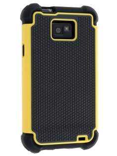 Samsung I9100 Galaxy S2 Impact Case - Yellow/Classic Black Impact Case