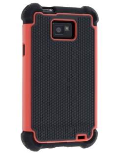 Samsung I9100 Galaxy S2 Impact Case - Red/Classic Black Impact Case
