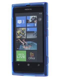 Nokia Lumia 800 Wave Case - Frosted Blue/Blue