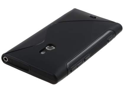 Nokia Lumia 800 Wave Case - Frosted Black/Black