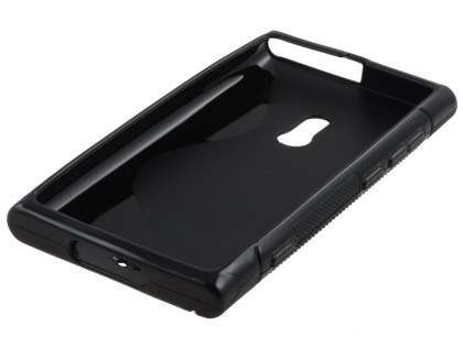 Nokia Lumia 800 Wave Case - Frosted Black/Black