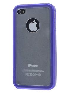 iPhone 4S Dual-Design Case - Purple/Frosted Clear