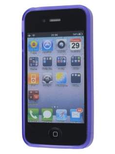 iPhone 4S Dual-Design Case - Purple/Frosted Clear