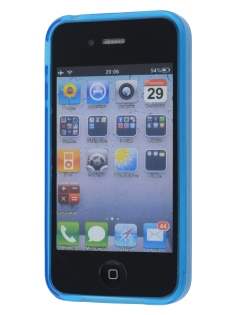 iPhone 4S Dual-Design Case - Sky Blue/Frosted Clear