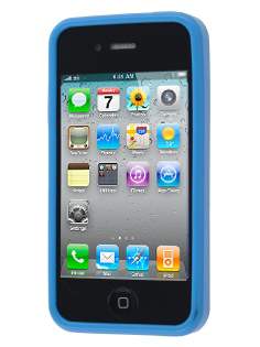 Dual-Design Case for iPhone 4S/4 - Sky Blue/Frosted Blue