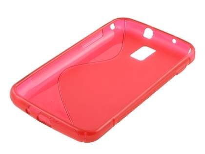 Samsung I9210T Galaxy S II 4G Wave Case - Frosted Red/Red