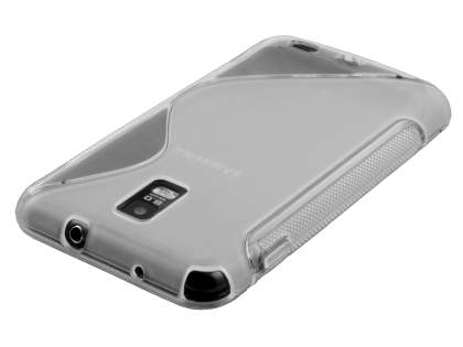 Samsung I9210T Galaxy S II 4G Wave Case - Frosted Clear/Clear