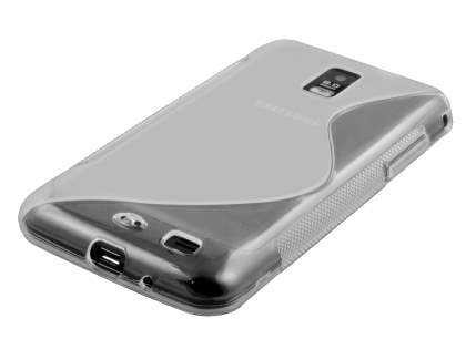Samsung I9210T Galaxy S II 4G Wave Case - Frosted Clear/Clear