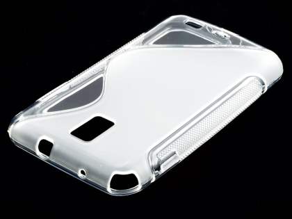 Samsung I9210T Galaxy S II 4G Wave Case - Frosted Clear/Clear