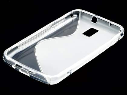 Samsung I9210T Galaxy S II 4G Wave Case - Frosted Clear/Clear