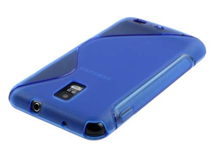 Samsung I9210T Galaxy S II 4G Wave Case - Frosted Blue/Blue