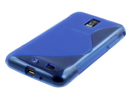 Samsung I9210T Galaxy S II 4G Wave Case - Frosted Blue/Blue