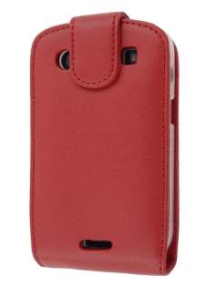 BlackBerry Bold 9900 Genuine Leather Flip Case - Red