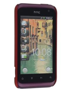 Vollter HTC Rhyme Ultra Slim Rubberised Case - Burgundy Red