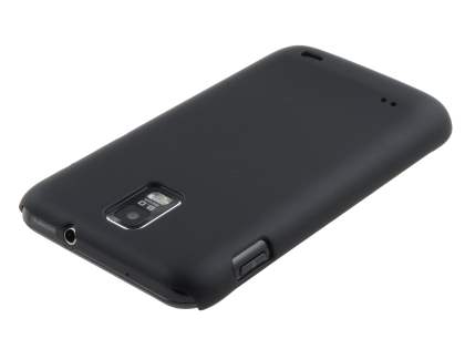 UltraTough Rubberised Slim Case for Samsung I9210T Galaxy S II 4G - Night Black