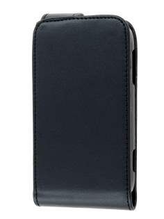 Nokia Lumia 710 Synthetic Leather Flip Case - Black
