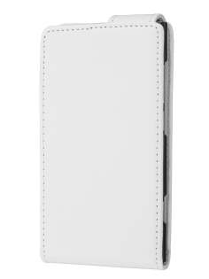 Nokia Lumia 800 Synthetic Leather Flip Case - White