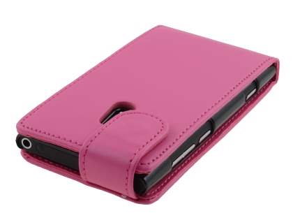 Nokia Lumia 800 Synthetic Leather Flip Case - Pink