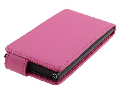 Nokia Lumia 800 Synthetic Leather Flip Case - Pink