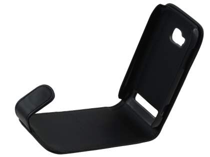 Nokia Lumia 710 Synthetic Leather Flip Case - Black