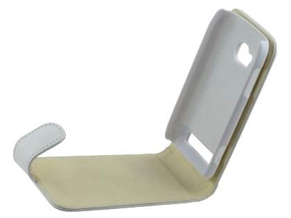 Nokia Lumia 710 Synthetic Leather Flip Case - White