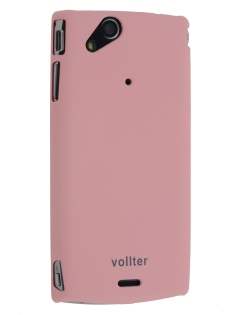Vollter Ultra Slim Rubberised Case for Sony Ericsson XPERIA Arc/Arc S - Baby Pink