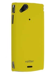 Vollter Ultra Slim Rubberised Case for Sony Ericsson XPERIA Arc/Arc S - Canary Yellow