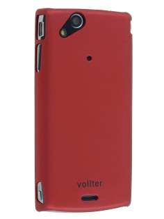 Vollter Ultra Slim Rubberised Case for Sony Ericsson XPERIA Arc/Arc S - Red