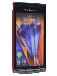 Vollter Ultra Slim Rubberised Case for Sony Ericsson XPERIA Arc/Arc S - Red