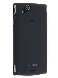 Vollter Ultra Slim Rubberised Case for Sony Ericsson XPERIA Arc/Arc S - Classic Black