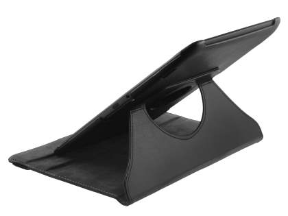 Premium Slim Synthetic Leather Swivel Flip Case for Motorola XOOM 2 10.1 - Black