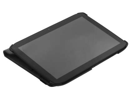 Premium Slim Synthetic Leather Swivel Flip Case for Motorola XOOM 2 10.1 - Black