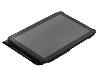 Premium Slim Synthetic Leather Swivel Flip Case for Motorola XOOM 2 10.1 - Black