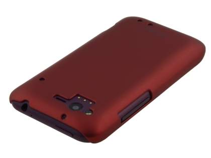 Vollter HTC Rhyme Ultra Slim Rubberised Case - Burgundy Red