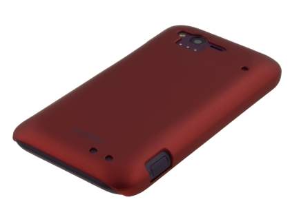 Vollter HTC Rhyme Ultra Slim Rubberised Case - Burgundy Red