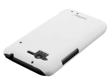 Vollter HTC Rhyme Ultra Slim Rubberised Case - Pearl White