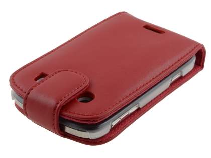 BlackBerry Bold 9900 Genuine Leather Flip Case - Red