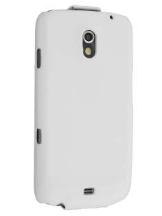 Samsung I9250 Galaxy Nexus Slim Synthetic Leather Flip Case - White