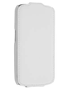 Samsung I9250 Galaxy Nexus Slim Synthetic Leather Flip Case - White